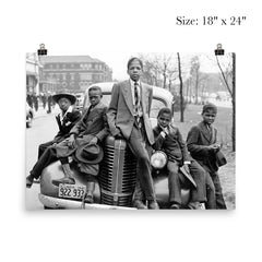 A group of Southside boys pose for a portrait on Easter Morning - Chicago, Illinois, 1941 poster 5