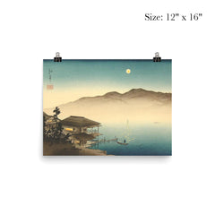 A Lakeside Inn under Moonlight by Koho Shoda poster 3
