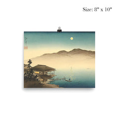 A Lakeside Inn under Moonlight by Koho Shoda poster 4