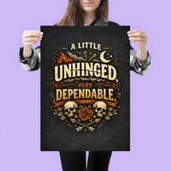 A little unhinged very dependable poster 3