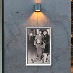 A Man Begging for His Wife's Forgiveness in Divorce Court, Chicago, ca. 1948 poster 2