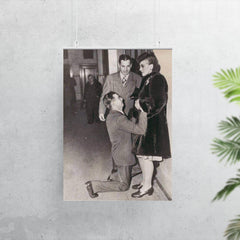 A Man Begging for His Wife's Forgiveness in Divorce Court, Chicago, ca. 1948 poster 7