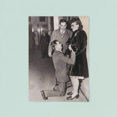 A Man Begging for His Wife's Forgiveness in Divorce Court, Chicago, ca. 1948 poster 8