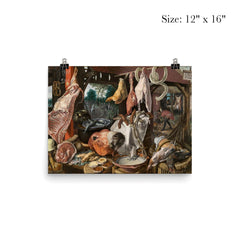 A Meat Stall With the Holy Family Giving Alms, Aertsen poster 3