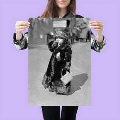 A midget flapper girl wearing the latest flapper fashions and smoking a cigarette, Washington, DC 1924 poster 3