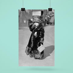 A midget flapper girl wearing the latest flapper fashions and smoking a cigarette, Washington, DC 1924 poster 6