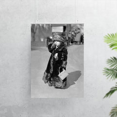 A midget flapper girl wearing the latest flapper fashions and smoking a cigarette, Washington, DC 1924 poster 7