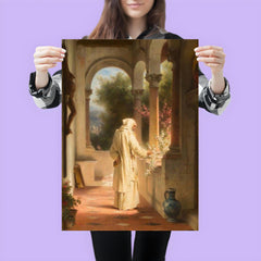 A Monk Walking Through a Monastery Near Florence by Erich Correns, 1874 poster 3