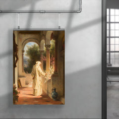 A Monk Walking Through a Monastery Near Florence by Erich Correns, 1874 poster 4