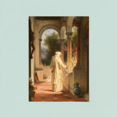 A Monk Walking Through a Monastery Near Florence by Erich Correns, 1874 poster 8