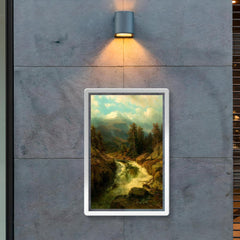 A Mountain Torrent by Johann Wilhelm Lindlar, 1860 poster 2