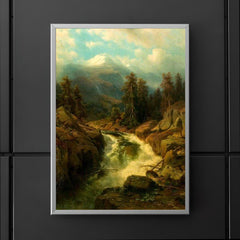 A Mountain Torrent by Johann Wilhelm Lindlar, 1860 poster 5