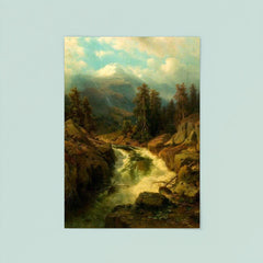 A Mountain Torrent by Johann Wilhelm Lindlar, 1860 poster 8