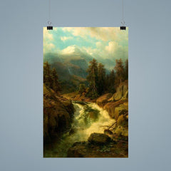 A Mountain Torrent by Johann Wilhelm Lindlar, 1860 poster 9