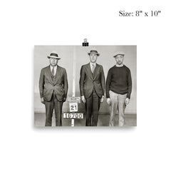 A New York City Police mug shot of gangster bootlegger Waxey Gordon and two of his associates, New York, 1933 poster 4
