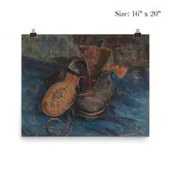 A Pair of Boots by Vincent van Gogh, 1887 poster 2