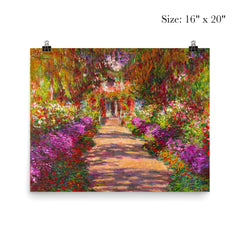 A Pathway in Monet's Garden by Claude Monet poster 2