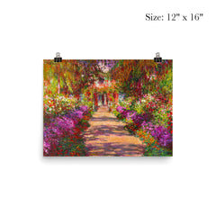 A Pathway in Monet's Garden by Claude Monet poster 3