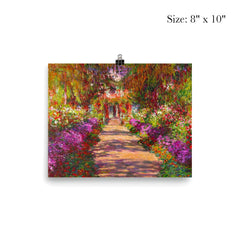A Pathway in Monet's Garden by Claude Monet poster 4