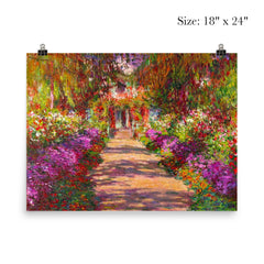 A Pathway in Monet's Garden by Claude Monet poster 5