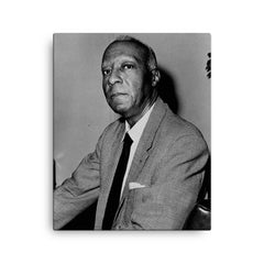 A Philip Randolph canvas print on a plain backdrop in size 16"x20".