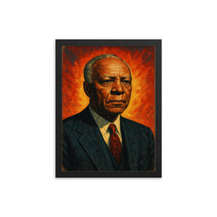 A Philip Randolph framed print on a plain backdrop in size 12"x16".