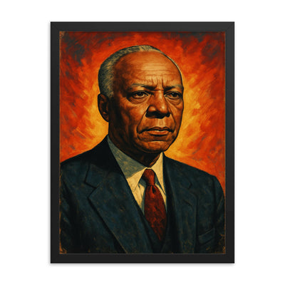A Philip Randolph framed print on a plain backdrop in size 18