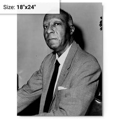 A Philip Randolph metal print on a plain backdrop in size 18"x24".