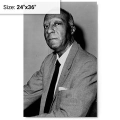 A Philip Randolph metal print on a plain backdrop in size 24"x36".
