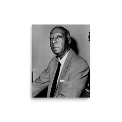 A Philip Randolph poster on a plain backdrop in size 8"x10".