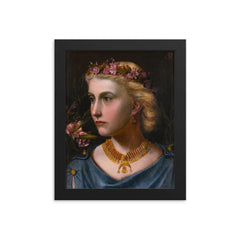 A Saxon Princess by Emma Sandys framed print on a plain backdrop in size 8"x10".