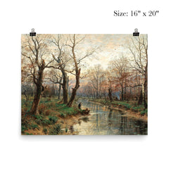 A Scene at Dusk in Late Autumn by Hugo Darnaut, 1891 poster 2