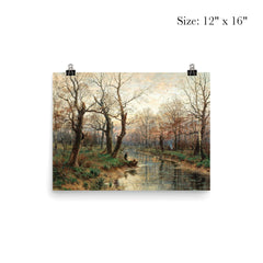 A Scene at Dusk in Late Autumn by Hugo Darnaut, 1891 poster 3