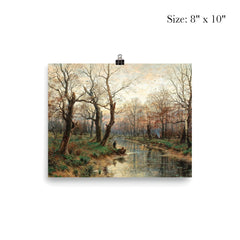 A Scene at Dusk in Late Autumn by Hugo Darnaut, 1891 poster 4