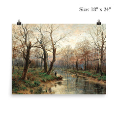 A Scene at Dusk in Late Autumn by Hugo Darnaut, 1891 poster 5