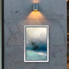 A Ship in the Stormy Sea by Ivan Aivazovsky, 1887 poster 2