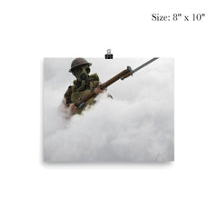 A Soldier from the Hampshire Regiment in Smoke During Chemical Weapon Training, 1941 poster 4