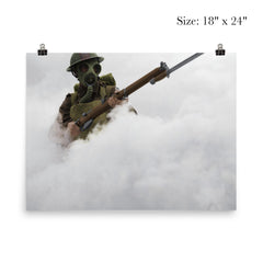 A Soldier from the Hampshire Regiment in Smoke During Chemical Weapon Training, 1941 poster 5