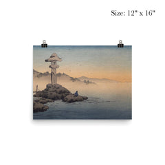 A Stone Lantern on the Seashore by Koho Shoda poster 3
