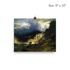 A Storm in the Rocky Mountains by Albert Bierstadt, 1866 poster 4