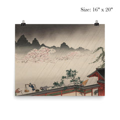 A Sudden Shower on Cherry Blossoms by Koho Shoda poster 2