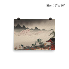 A Sudden Shower on Cherry Blossoms by Koho Shoda poster 3