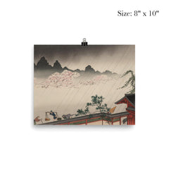 A Sudden Shower on Cherry Blossoms by Koho Shoda poster 4