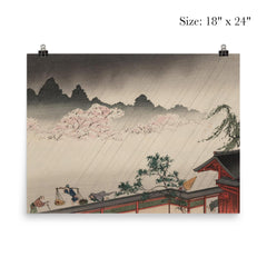 A Sudden Shower on Cherry Blossoms by Koho Shoda poster 5