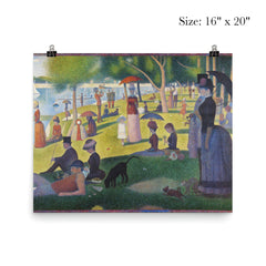A Sunday Afternoon on La Grande Jatte  Seurat 1884 poster 2