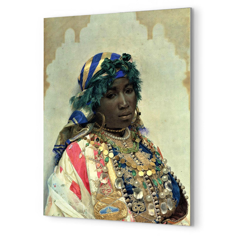 A Tangerian Beauty by José Tapiró Y Baró metal print mockup