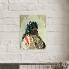 A Tangerian Beauty by José Tapiró Y Baró metal print mockup