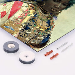 A Tangerian Beauty by José Tapiró Y Baró metal print mockup