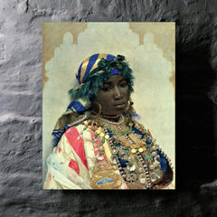 A Tangerian Beauty by José Tapiró Y Baró metal print mockup