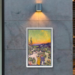 A Walk at Twilight by Vincent van Gogh poster 2